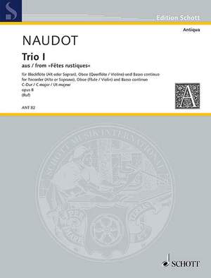 Naudot, Jacques-Christophe: Trio I C major op. 8