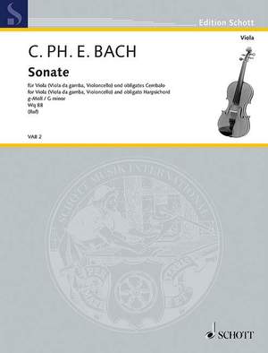 Bach, Carl Philipp Emanuel: Sonata G Minor Wq88