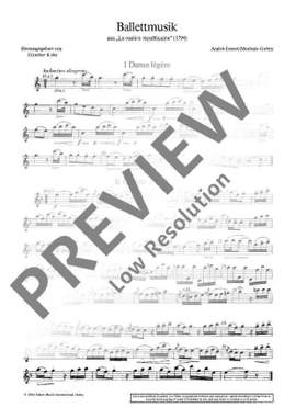 Grétry, André-Ernest-Modeste: Ballettmusik