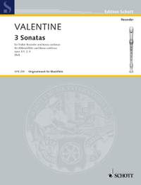 Valentine, Robert: 3 Sonatas op. 3