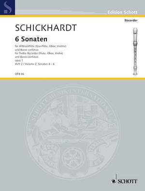 Schickhardt, Johann Christian: 6 Sonatas op. 1