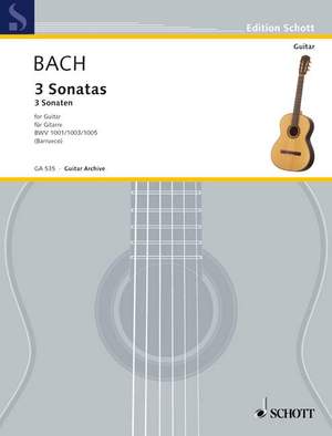 Bach, Johann Sebastian: 3 Sonatas BWV 1001/1003/1005