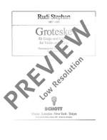 Stephan, Rudi: Groteske Product Image