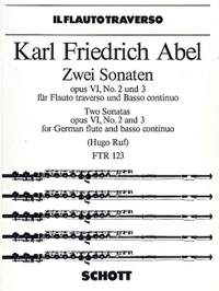 Abel, Carl Friedrich: Two Sonatas op. 6/2 + 3