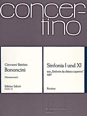 Bononcini, Giovanni Battista: Sinfonia I and XI op. 5
