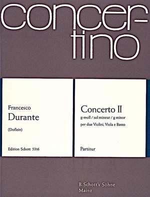 Durante, Francesco: Concerto II G Minor