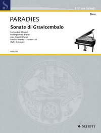 Paradisi, Pietro Domenico: Sonatas for Harpsichord Band 1