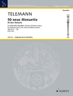 Telemann, Georg Philipp: 50 new Menuets TWV 34:51-100