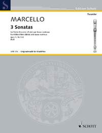 Marcello, Benedetto: 3 Sonatas Band 2 op. 2