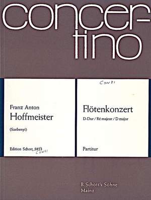 Hoffmeister, Franz Anton: Flute Concerto D major