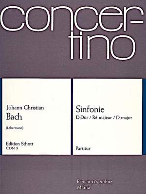 Bach, Johann Christian: Sinfonie D Major