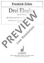 Zehm, Friedrich: Three Elegies Product Image