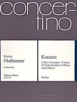 Hofstetter, Roman: Concerto C Major