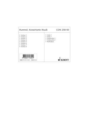 Hummel, Bertold: Konzertante Musik op. 86