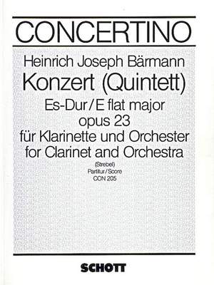 Baermann, Heinrich Joseph: Concerto (Quintett) Eb major op. 23
