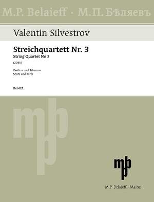 Silvestrov, Valentin: String Quartet No. 3