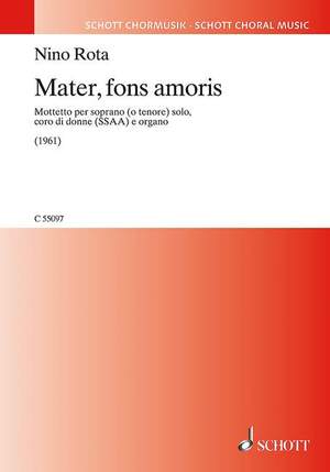 Rota, Nino: Mater, fons amoris