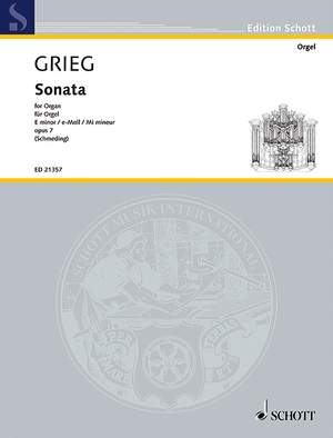 Grieg, Edvard: Sonata E minor op. 7