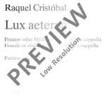 Cristóbal, Raquel: Lux aeterna Product Image