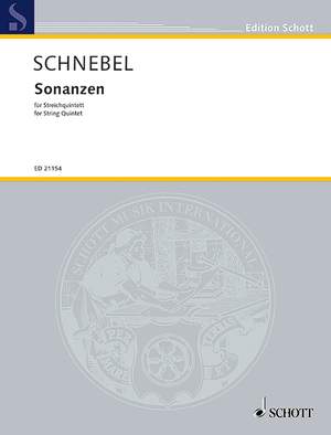 Schnebel, Dieter: Sonanzen