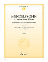Mendelssohn Bartholdy, Felix: 6 Songs Without Words op. 62
