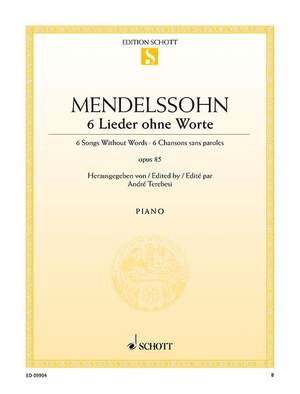 Mendelssohn Bartholdy, Felix: 6 Songs Without Words op. 85