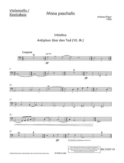 Pieper, Andreas: Missa paschalis