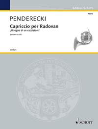 Penderecki, Krzysztof: Capriccio per Radovan