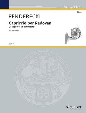 Penderecki, Krzysztof: Capriccio per Radovan