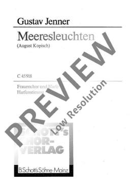 Jenner, Cornelius Uwe Gustav: Meeresleuchten
