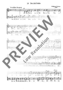 Fortner, Wolfgang: 130. Psalm