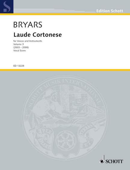 Bryars, Gavin: Laude Cortonese
