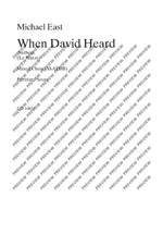 East, Michael: When David heard Product Image