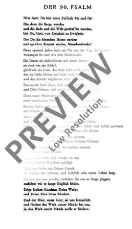 Pepping, Ernst: Der 90. Psalm