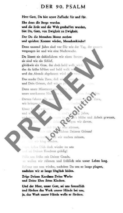 Pepping, Ernst: Der 90. Psalm