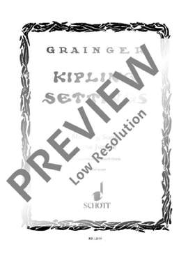 Grainger, George Percy Aldridge: Kipling Settings