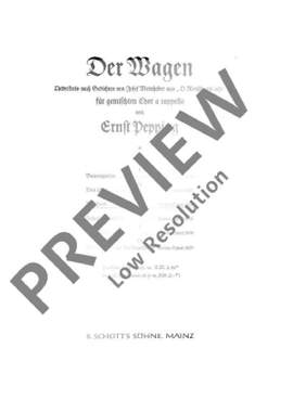 Pepping, Ernst: Der Wagen