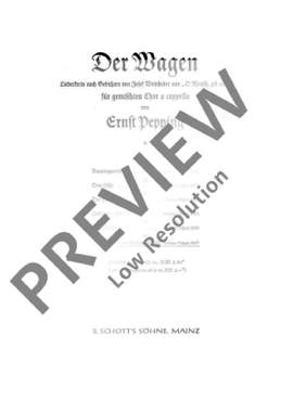 Pepping, Ernst: Der Wagen