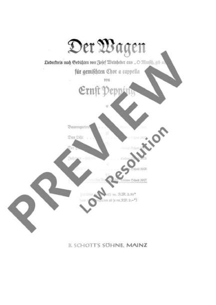 Pepping, Ernst: Der Wagen