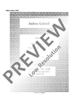Gabrieli, Andrea: Quanti Sepolti