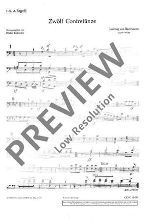Beethoven, Ludwig van: 12 Contretänze WoO 14