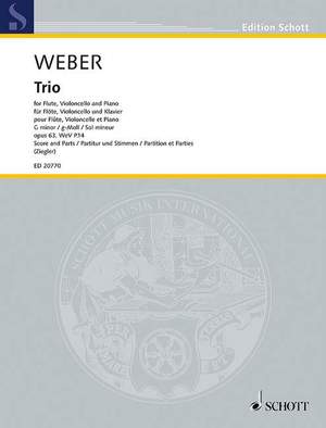 Weber, Carl Maria von: Trio G minor op. 63 WeV P.14