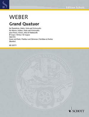 Weber, Carl Maria von: Grand Quatuor B flat major WeV P.5