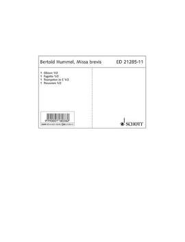Hummel, Bertold: Missa brevis op. 5 a