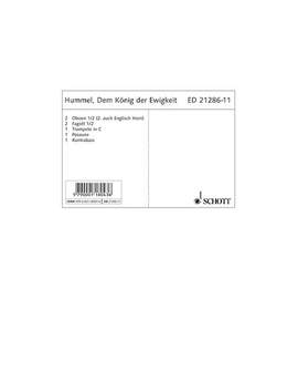 Hummel, Bertold: Dem König der Ewigkeit op. 17