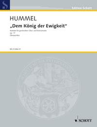 Hummel, Bertold: Dem König der Ewigkeit op. 17