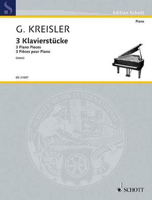 Kreisler, Georg: 3 Piano Pieces