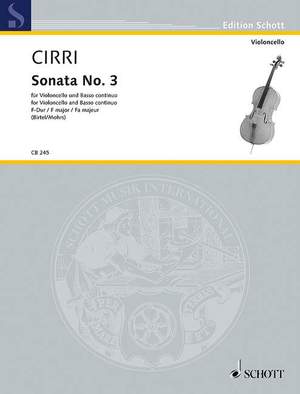 Cirri, Giovanni Battista: Sonata No. 3 F major