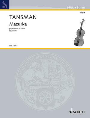 Tansman, Alexandre: Mazurka