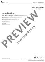 Hindemith, Paul: Meditation Product Image